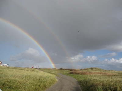 Juist regenboog